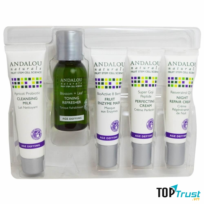 Kem dưỡng đêm chống lão hóa Andalou Naturals, Night Repair Cream, Resveratrol Q10