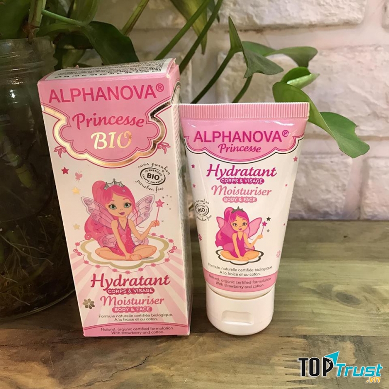 Kem dưỡng mặt và cơ thể hữu cơ cho bé gái Alphanova Princesse