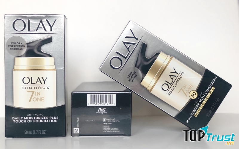 Kem dưỡng Olay Total Effects 7-in-1 Anti-Aging UV Moisturizer SPF 15
