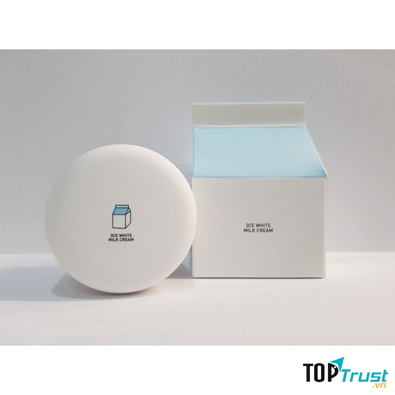 Kem dưỡng trắng da 3CE White Milk Cream