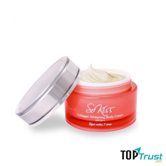 Kem dưỡng trắng da toàn thân COLLAGEN WHITENING BODY CREAM SOKISS có tác dụng làm trắng ở mức tương đối