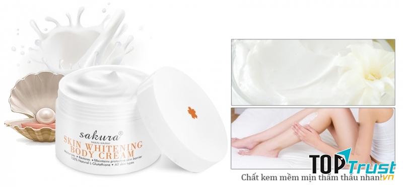 Dưỡng ẩm trắng da Sakura