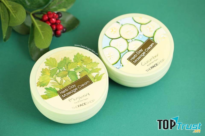 Kem Herb day Massage Cream Thefaceshop