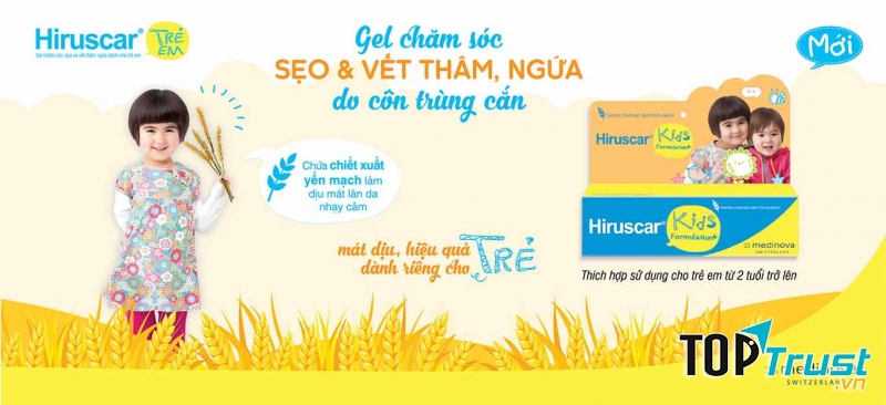 Kem liền sẹo Hiruscar Kids cho Bé