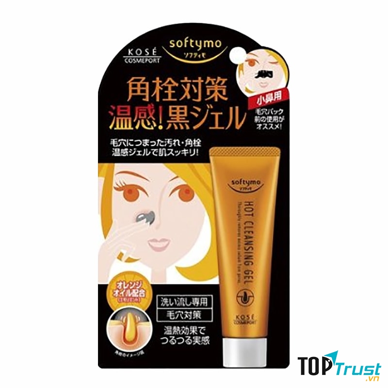 Kem lột mụn đầu đen Kose Softymo Cleansing Gel