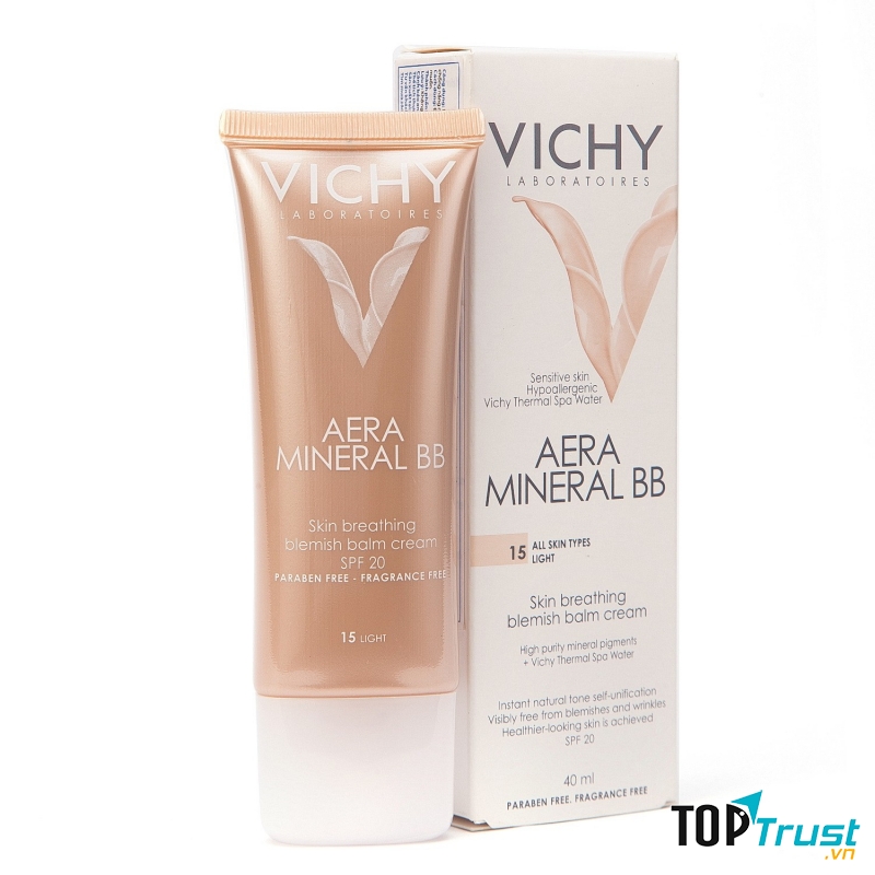 Kem lót nền che khuyết điểm và chống nắng Vichy Aera Mineral BB