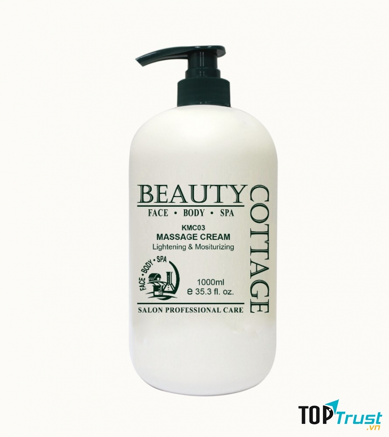 Kem massage làm sáng da và dưỡng ẩm Beauty Cottage Massage Cream Lightening And Moisturizing