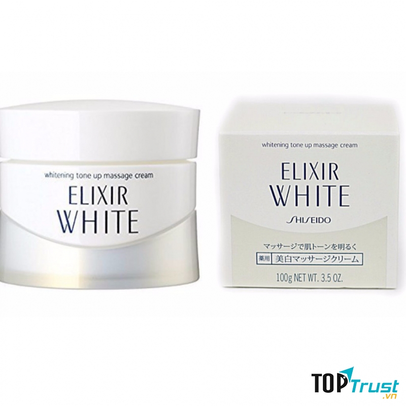 Kem Massage mặt Shiseido Elixir Whitening Tone Up cao cấp của Nhật