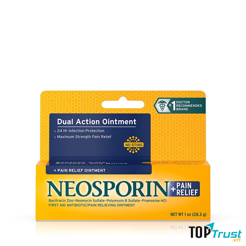 Kem mỡ điều trị vết thương Neosporin triple antibiotic ointment loại 14.2g