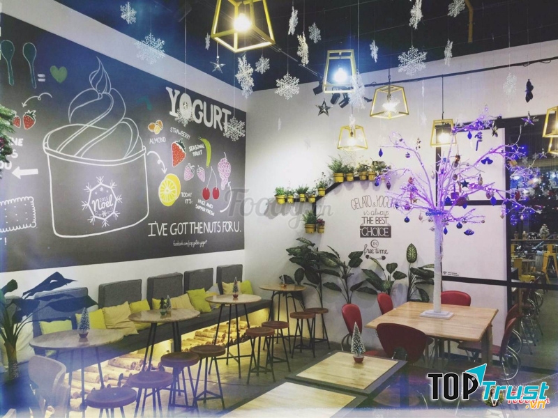 Không gian bên trong quán Kem Pop – Getato