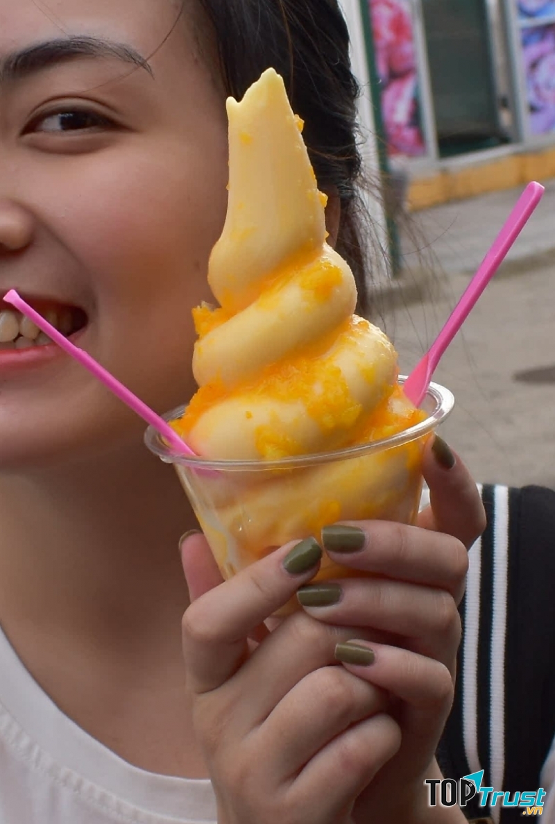 Kem sốt xoài nào!