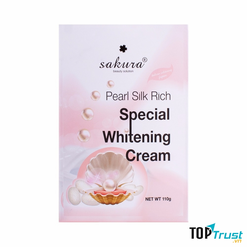 Kem tắm trắng Sakura Pearl Silk Rich Special Whitening Cream