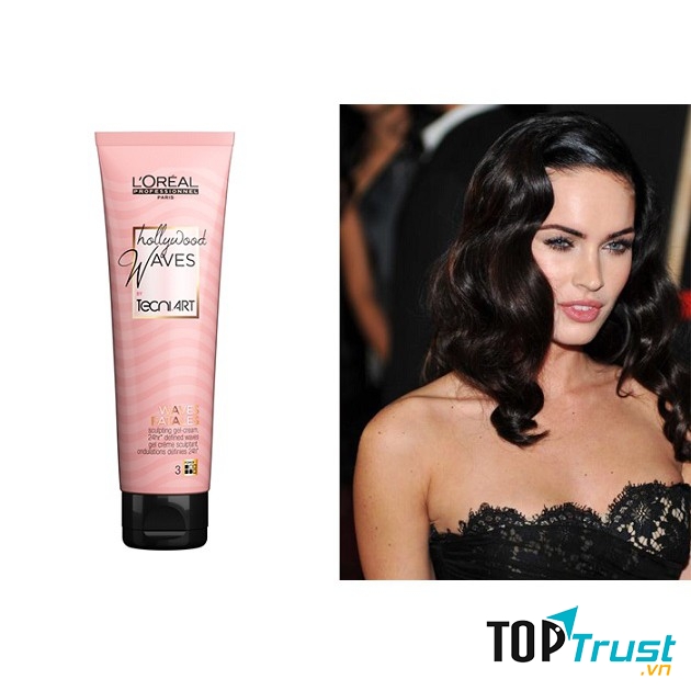 Kem tạo kiểu và định hình lọn xoăn Loreal Hollywood Waves Fatales