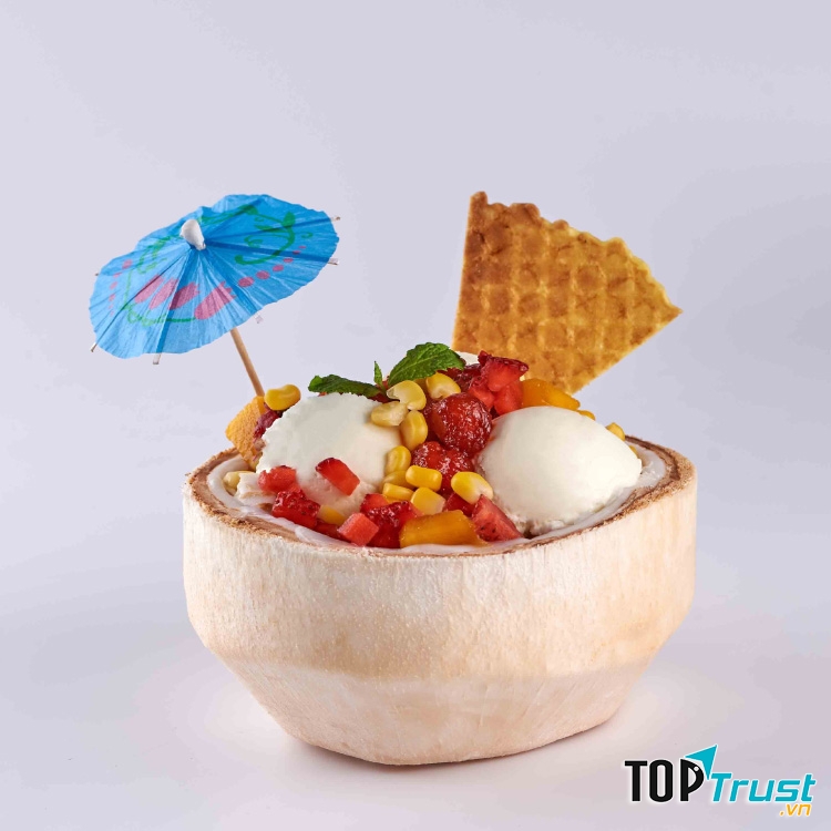 Kem thạch sữa dừa