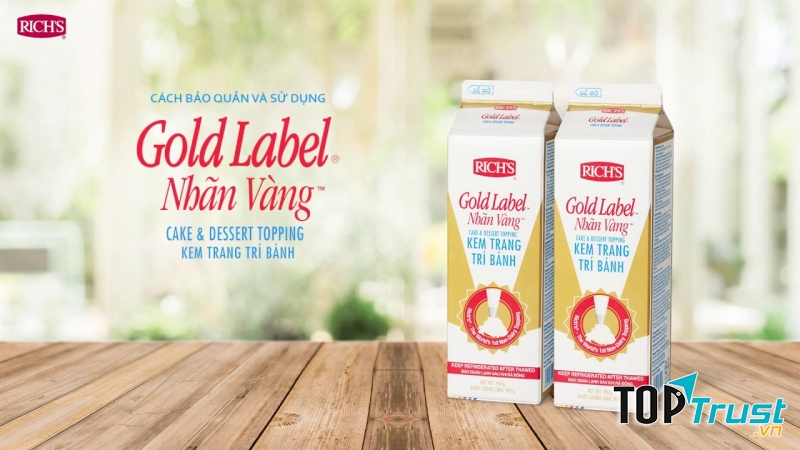 Kem topping Rich’s Gold Label