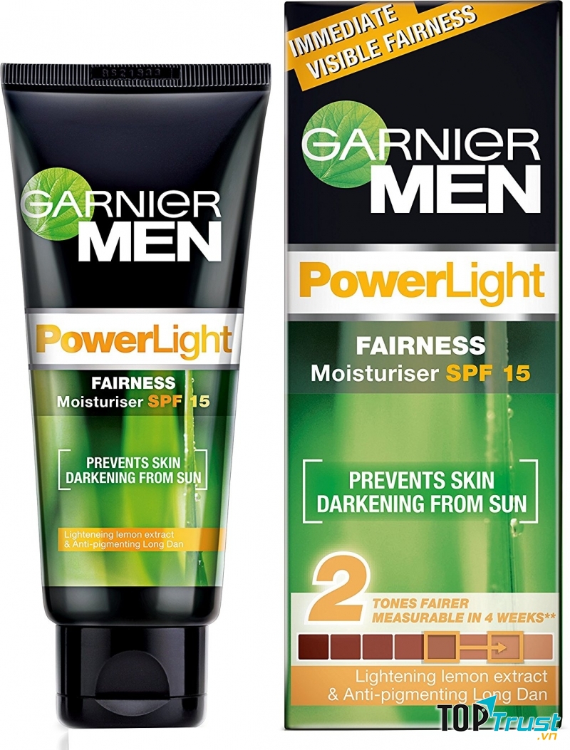 Kem trắng da Garnier Men Power light