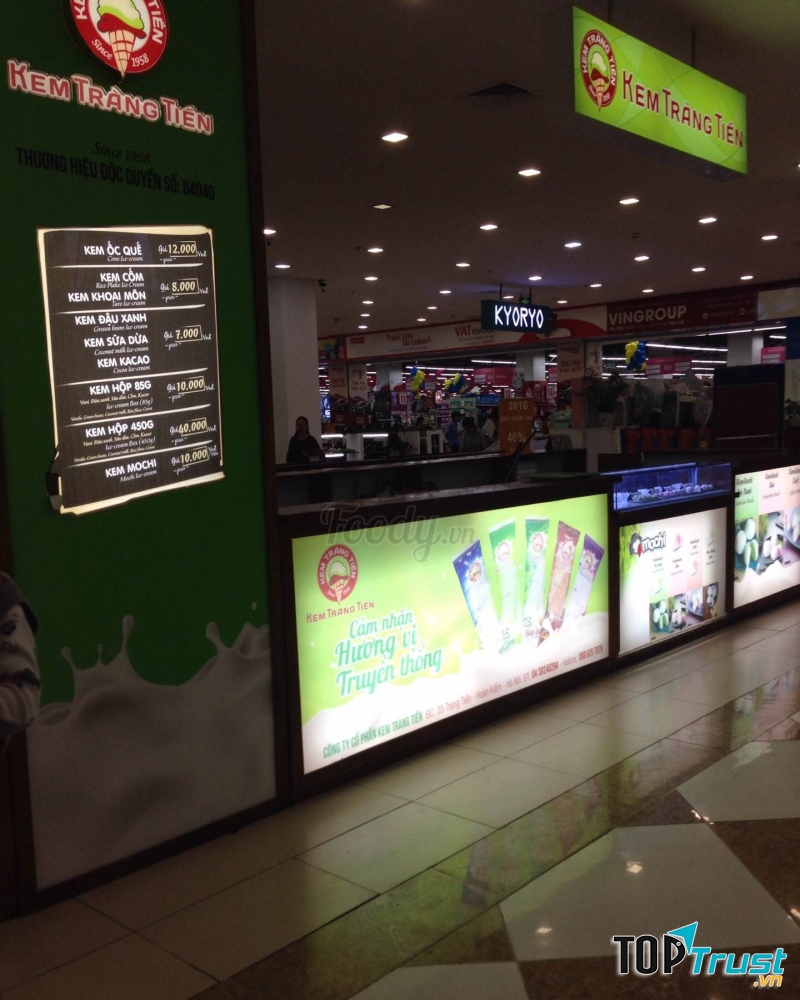 Quầy kem Tràng Tiền tại Times City