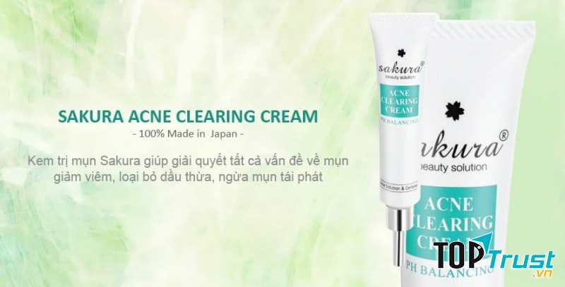 Kem trị mụn Sakura Acne Clearing Cream