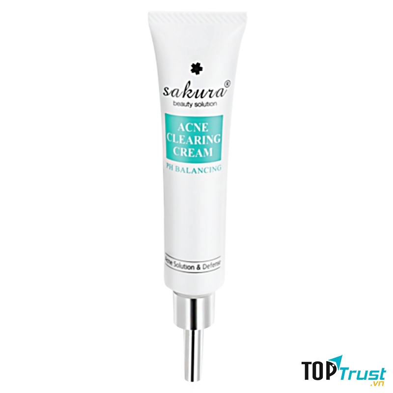 Kem hỗ trợ điều trị mụn Sakura Acne Clearing Cream