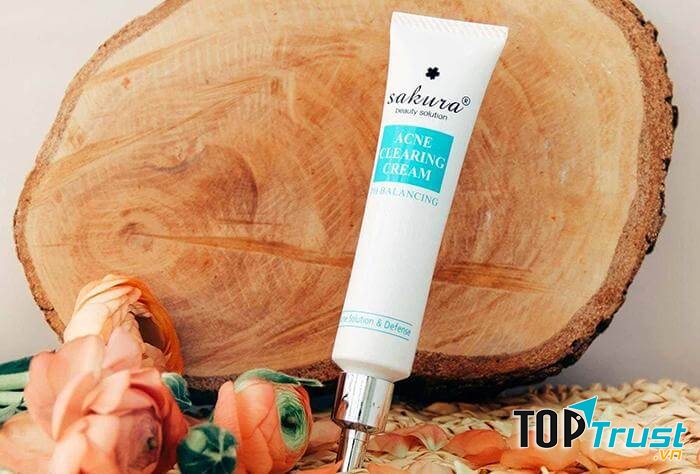 Kem trị mụn và thâm Sakura Acne Clearing Cream