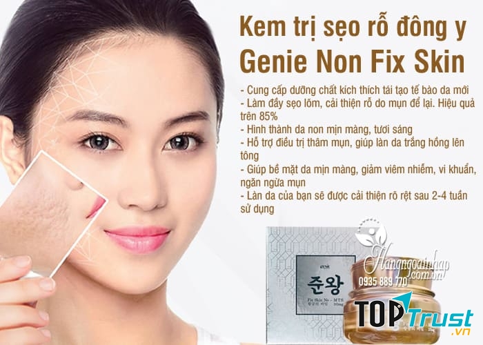 Kem trị sẹo rỗ đông y Genie Non Fix Skin 30g Hàn Quốc
