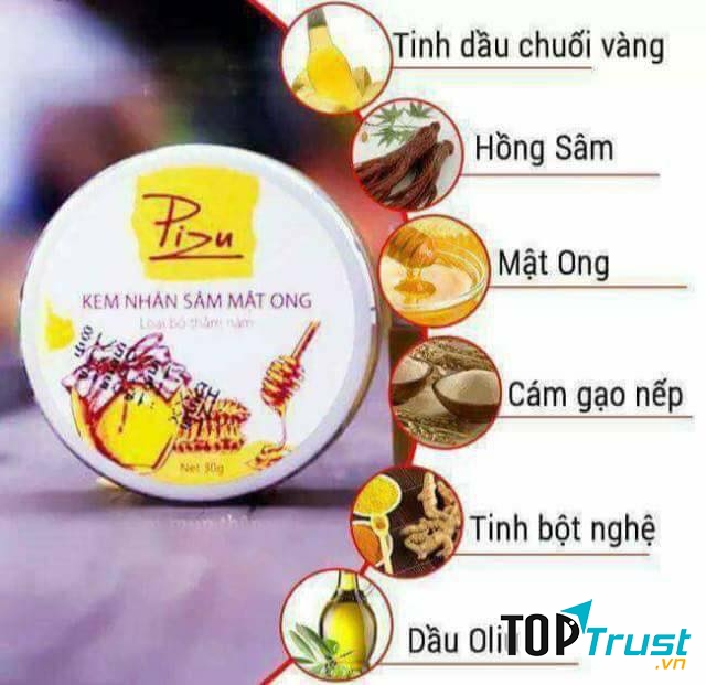 Kem trị thâm nhân sâm mật ong Pizu