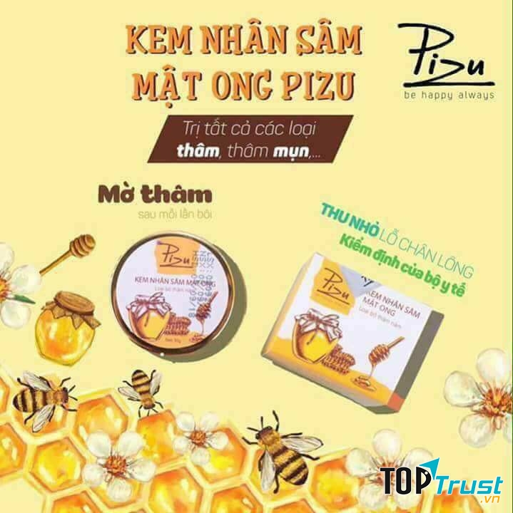 Kem trị thâm nhân sâm mật ong Pizu