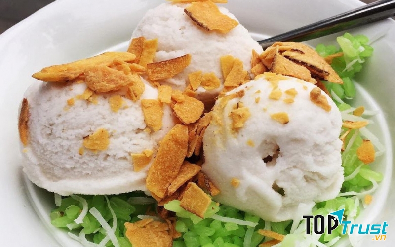 Sự kết hợp độc đáo giữa kem và xôi