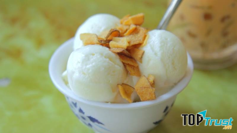 Sự kết hợp độc đáo giữa kem và xôi