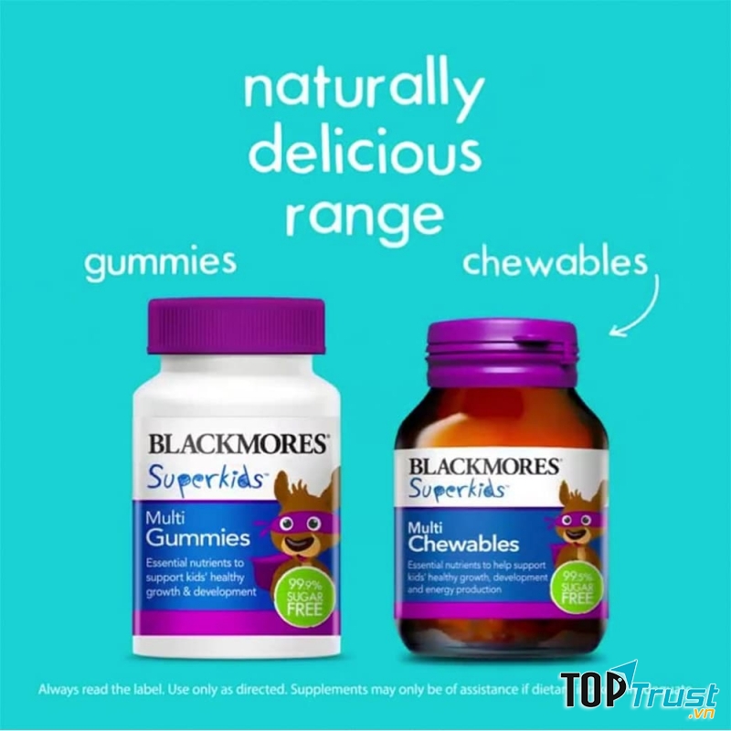 Kẹo bổ đa vitamin cho trẻ em Blackmores SuperKids Multi Gummies 60 viên: