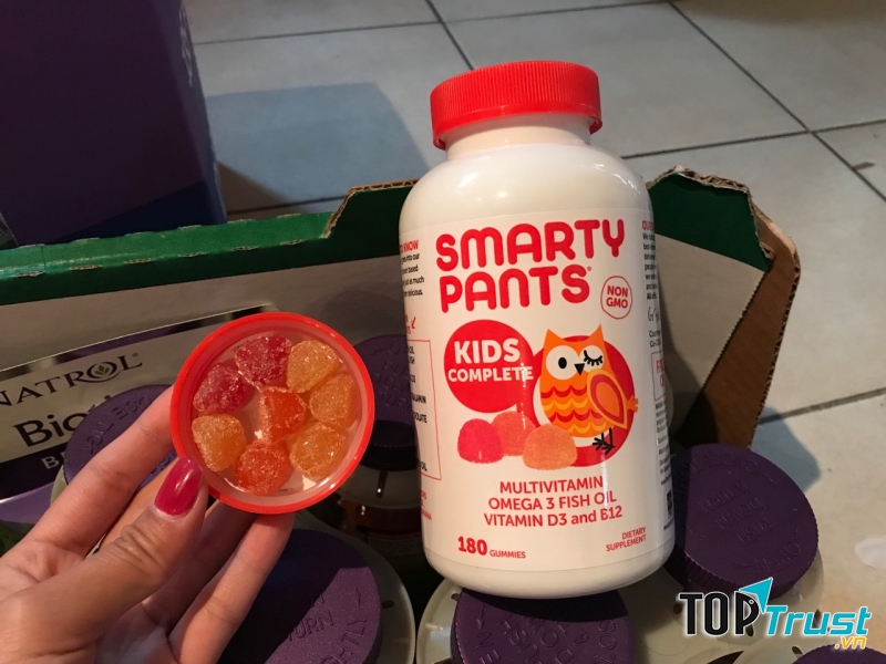 Kẹo bổ đa Vitamin+Omega cho trẻ em Smarty Pants Kids Complete 180 viên: