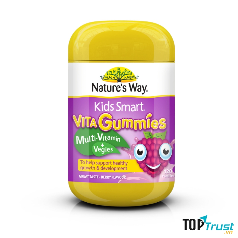Kẹo bổ sung Vitamin và Rau quả Kids Smart MultiVitamin+Vegies 60 Gummies