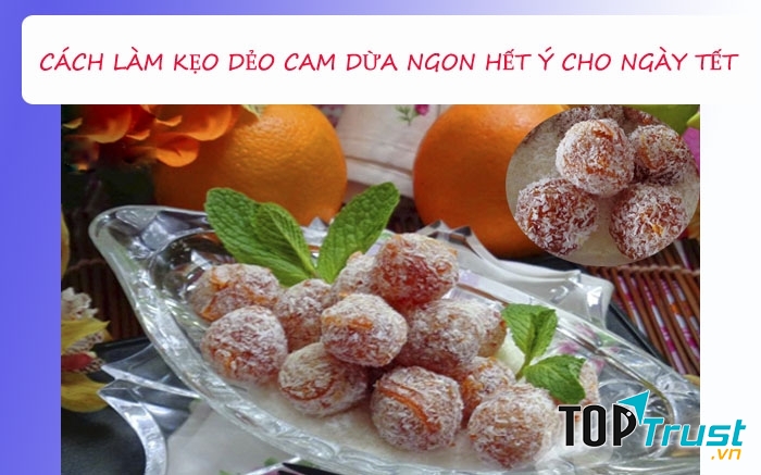Kẹo dẻo cam dừa