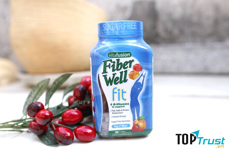 Kẹo Dẻo Giảm Cân Vitafusion Fiber Well Fit Gummies (90 viên)