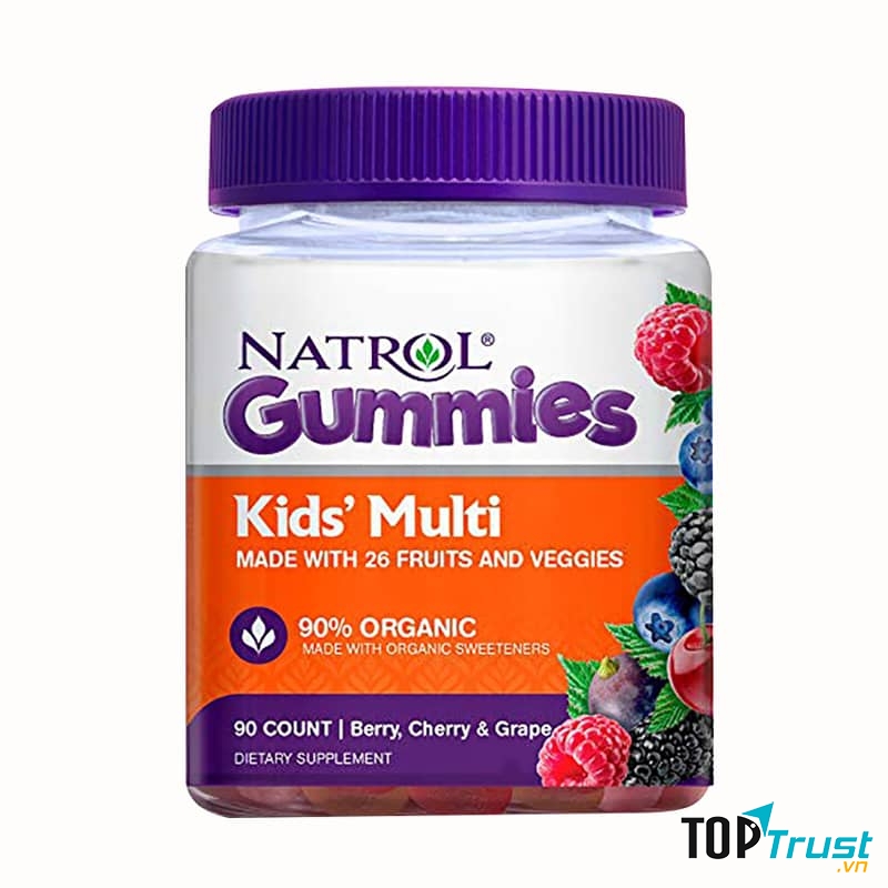 Kẹo dẻo vitamin cho trẻ Natrol Gummies Kids’ Multi 90 viên