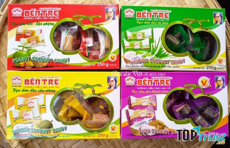 Kẹo dừa Bến Tre - Bà Hai Tỏ
