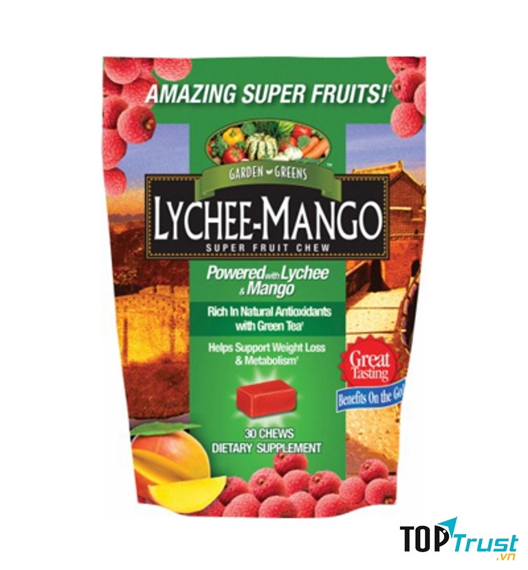 Viên ngậm giảm cân Lychee Mango hương trái cây