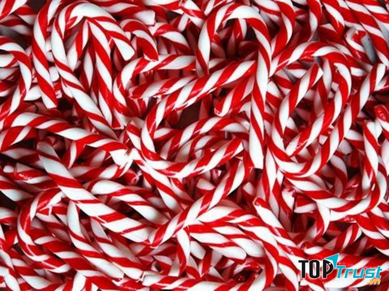 Kẹo que giúp Giáng sinh hấp dẫn và nhiều màu sắc hơn