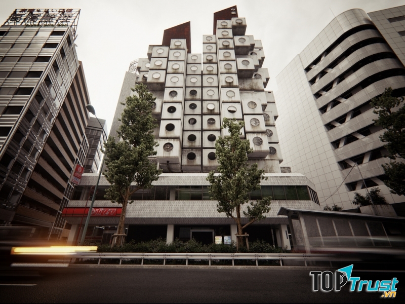 Khách sạn nhộng Nakagin Tokyo