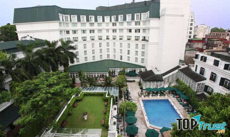 Quang cảnh bao quát toàn bộ khách sạn Sofitel Legend Metropole Hà Nội