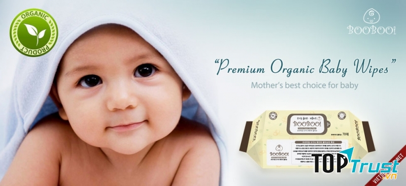 Khăn giấy ướt hữu cơ BOOBOOi