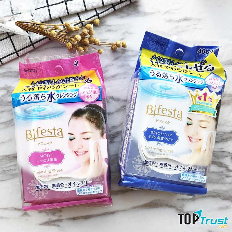 Khăn tẩy trang Bifesta Moisture Cleansing Sheets