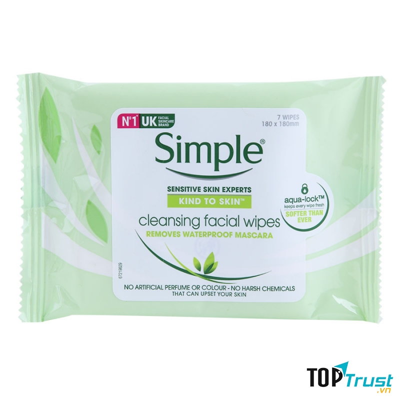 Khăn tẩy trang Simple Kind to Skin Micellar Cleansing Wipes