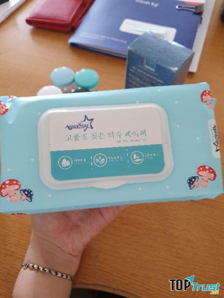 Khăn Ướt Organic Trẻ Em AquaStar StayDry