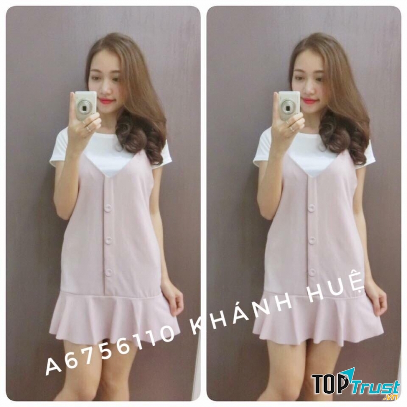 Váy yếm xinh và rất nữ tính, nhẹ nhàng phải không nào