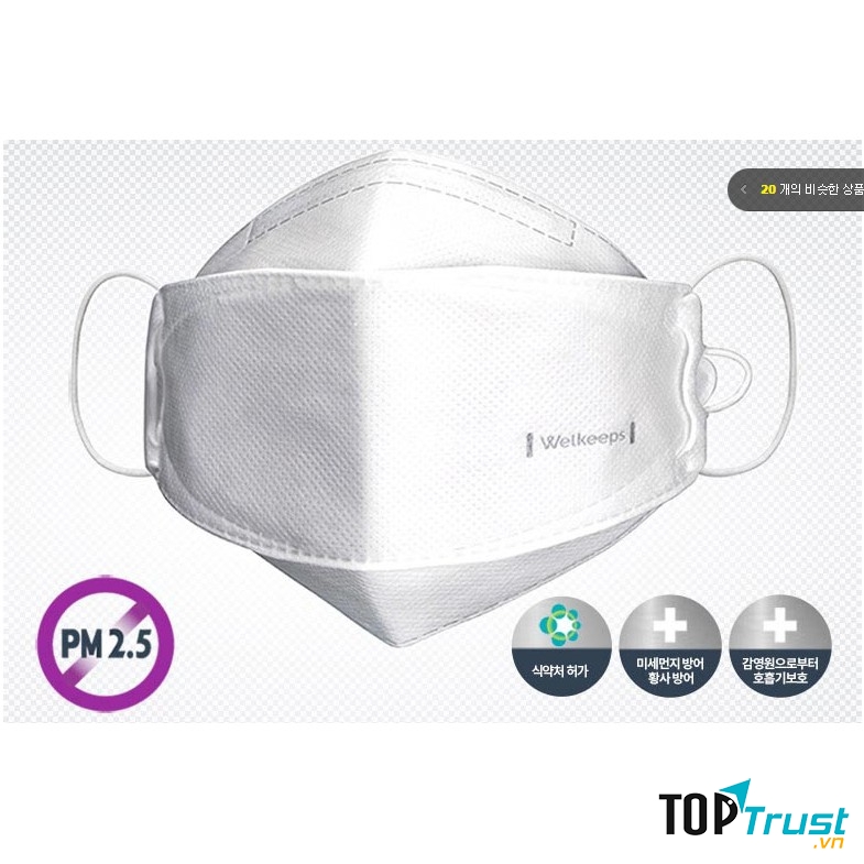 Khẩu Trang Chống Bụi Mịn Hàn Quốc Welkeeps