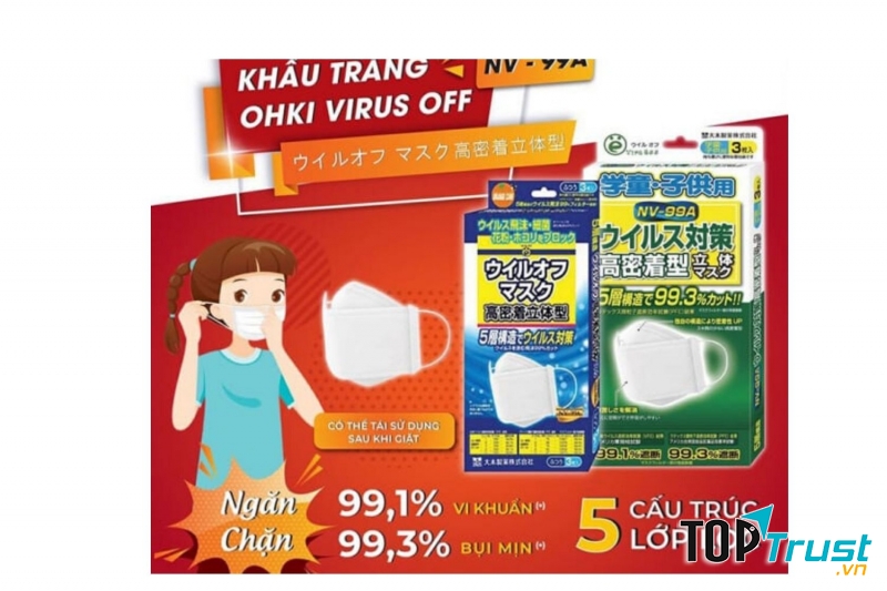 Khẩu trang Nhật Bản Ohki