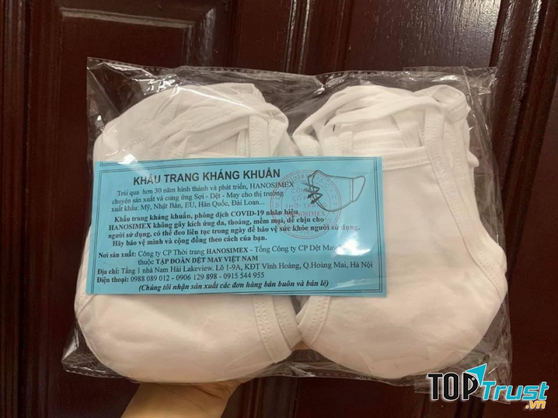 Khẩu trang thương hiệu Hanosimex