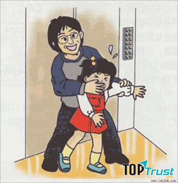 Khi bố mẹ vắng nhà, không cho người lạ vào.