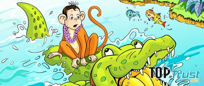 Khỉ và cá sấu